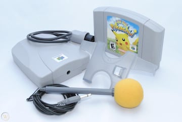 VRU Nintendo 64 Micro Microfono N64 Hey Your Pikachu español voz microfono pc Pokemon juegos más raros mejores juegos de pokemon retro nintendo