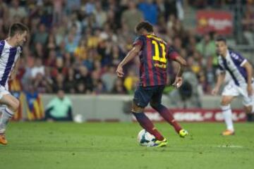 Barcelona-Valladolid. 4-1. Neymar marca el cuarto tanto.