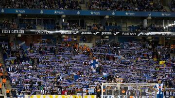 La grada de animación.