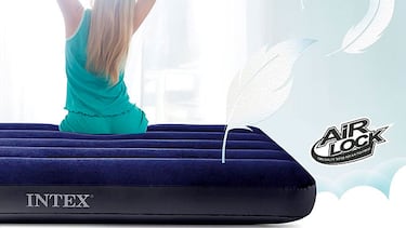 Tenemos esta cama hinchable para dormir con comodidad en el suelo