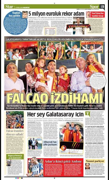 Falcao revolucionó Estambul con su llegada al Galatasaray