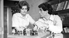 Gari Kasparov y su madre.