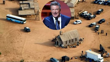 Imagen de Alec Baldwin y el set de rodaje de &#039;Rust&#039;.