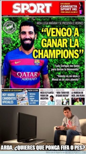 Los mejores memes sobre Arda Turan