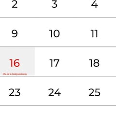 Días festivos de septiembre 2025: cuáles son, y en qué fechas caen los puentes oficiales