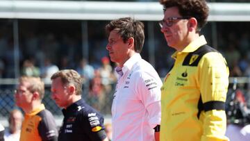 Toto Wolff durante la parrilla de salida del GP de Italia en el circuito de Monza.