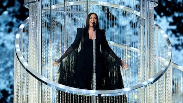FILE PHOTO: Yuval Raphael, representing Israel, performs "New Day Will Rise", during the Grand Final of the 2025 Eurovision Song Contest in Basel, Switzerland, May 17, 2025. REUTERS/Denis Balibouse/File Photo