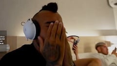 La secuencia más triste de Vidal con Chile: así reaccionó tras los goles de Colombia