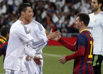 Cristiano and Messi | regular foes in LaLiga for Madrid and Barça.