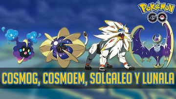 C&oacute;mo conseguir a los Pok&eacute;mon #789 Cosmog, #790 Cosmoem, #791 Solgaleo y #792 Lunala en Pok&eacute;mon GO