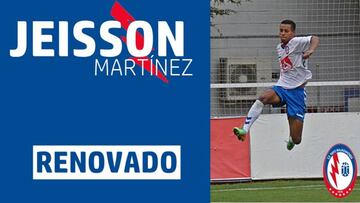 Jeisson Mart&iacute;nez renueva con el Rayo Majadahonda. 