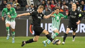 Rodri, ante el Eintracht. 