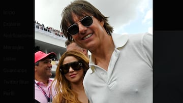 El GP de Miami contó con una extensa lista de celebridades presentes, entre ellas, Shakira y Tom Cruise, quienes fueron captados juntos en el evento de F1.