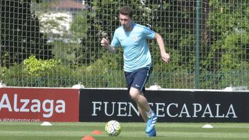 Laporte, entrenando en Lezama