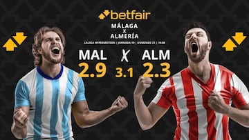 Málaga CF vs. UD Almería: horario, dónde ver, pronósticos y clasificación
