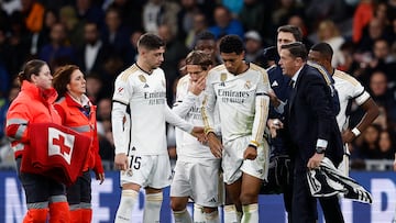 The England international made a miraculous recovery at Estadio Santiago Bernabéu after going down clutching his shoulder, seemingly in agony.