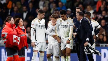 The England international made a miraculous recovery at Estadio Santiago Bernabéu after going down clutching his shoulder, seemingly in agony.