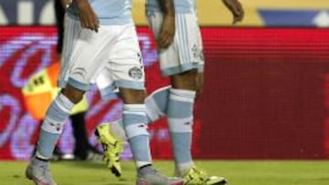 Orellana celebra el gol que anotó en la primera fecha de España, ante Levante.