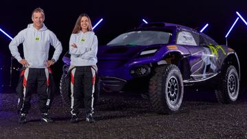 Loeb y Cristina Guti&eacute;rrez, compa&ntilde;eros del equipo de Hamilton en Extreme E.