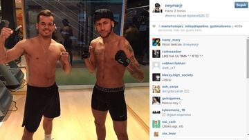 La imagen que subió Neymar.