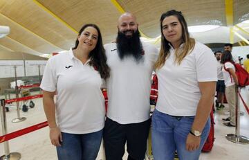 Tres lanzadores: María Belén Toimil, Carlos Tobalina y Sabina Asenjo.