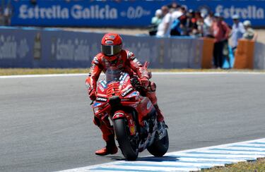 Marc Márquez durante el Gran Premio de España de MotoGP.
