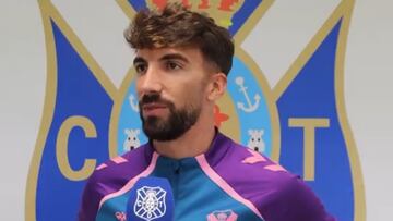 Javi Pérez: “Una llamada del Tenerife te obliga a venir”