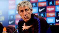 Setién: "No me voy a meter en la vida de Messi ni en la de nadie"