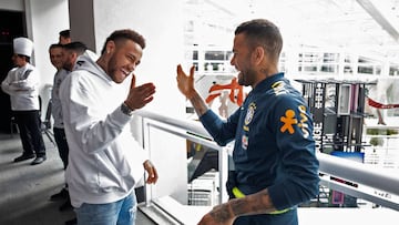 Dani Alves and Neymar Jr were close friends but the latter appears to have cut ties.