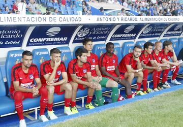 Suplentes del Atlético de Madrid. 