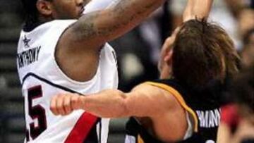 <b>DOMINIO.</b> Pese al buen arranque de Alemania, estados Unidos cogió las riendas del encuentro y no las soltó.