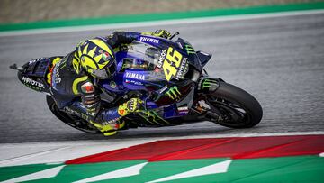 Valentino Rossi en el GP de Estiria.