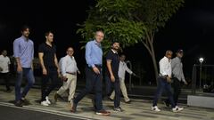 Stefano Domenicali, Jaime Pumarejo y promotores de la Fórmula Uno en Barranquilla.