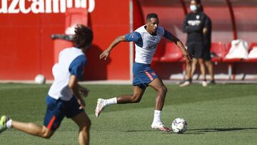 Fernando, en un entrenamiento. 