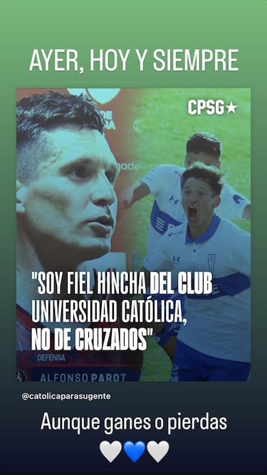 Castillo observa la eliminación de Católica y sube al instante esto a redes: mensaje directo a Cruzados