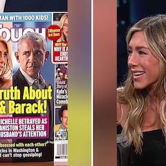 La impagable reacción de Jennifer Aniston cuando le enseñan una portada de su ‘affaire’ con Obama