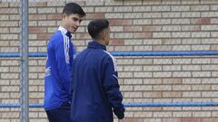 Jaume Grau y Bermejo, de espaldas, durante un entrenamiento.