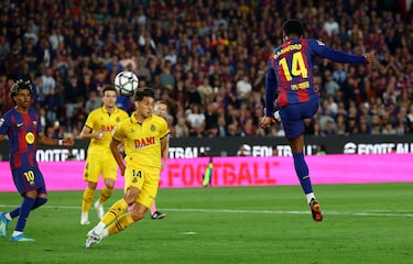 Centro de De Jong que encuentra un buen remate de Rashford en el aire con el interior de la bota, batiendo a Dmitrovic, para el definitivo 4-1. 