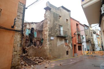 Una vivienda derrumbada por la DANA, a 31 de octubre de 2024, en Cabanes, Castellón.