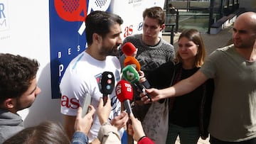 Rub&eacute;n de la Red en el evento de p&aacute;del.