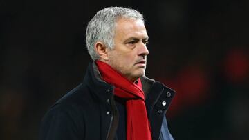 MANCHESTER, ENGLAND - DECEMBER 30:  Jose Mourinho, Manager of Manchester United looks thoughtful after the Premier League match between Manchester United and Southampton at Old Trafford on December 30, 2017 in Manchester, England.  (Photo by Alex Livesey/Getty Images)