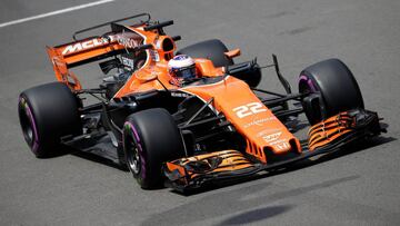 Jenson Button en el GP de Mónaco de F1 2017.