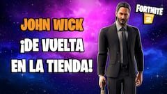 Fortnite: el skin John Wick vuelve a la tienda por tiempo limitado