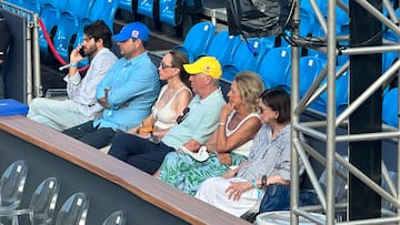 Ancelotti va al partido de Tomás Barrios y esto pasó: del Carnaval al tenis en Río de Janeiro