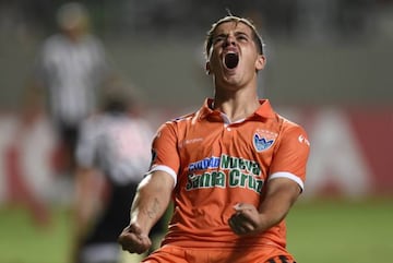 Messidoro celebraba el gol ante Atlético Mineiro que ponía por delante a su equipo.