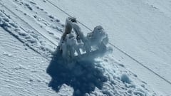 46 días después de la lluvia engelante, la torre 23 del telesilla Laguna resucita