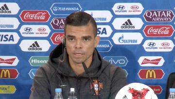 Pepe, del tema de Cristiano: "Somos profesionales"