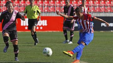 Sonia Berm&uacute;dez, autora del primer gol del Atl&eacute;tico