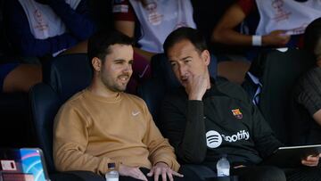 Soccer Football - Women's Champions League - Semi Final - First Leg - FC Barcelona v Chelsea - Estadi Olimpic Lluis Companys, Barcelona, Spain - April 20, 2024 FC Barcelona coach Jonatan Giraldez before the match REUTERS/Albert Gea