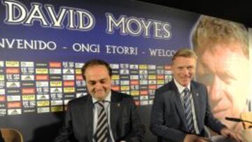 David Moyes, en su presentación.